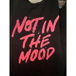 Torrid size 4 black with pink I’m not in the mood t shirt